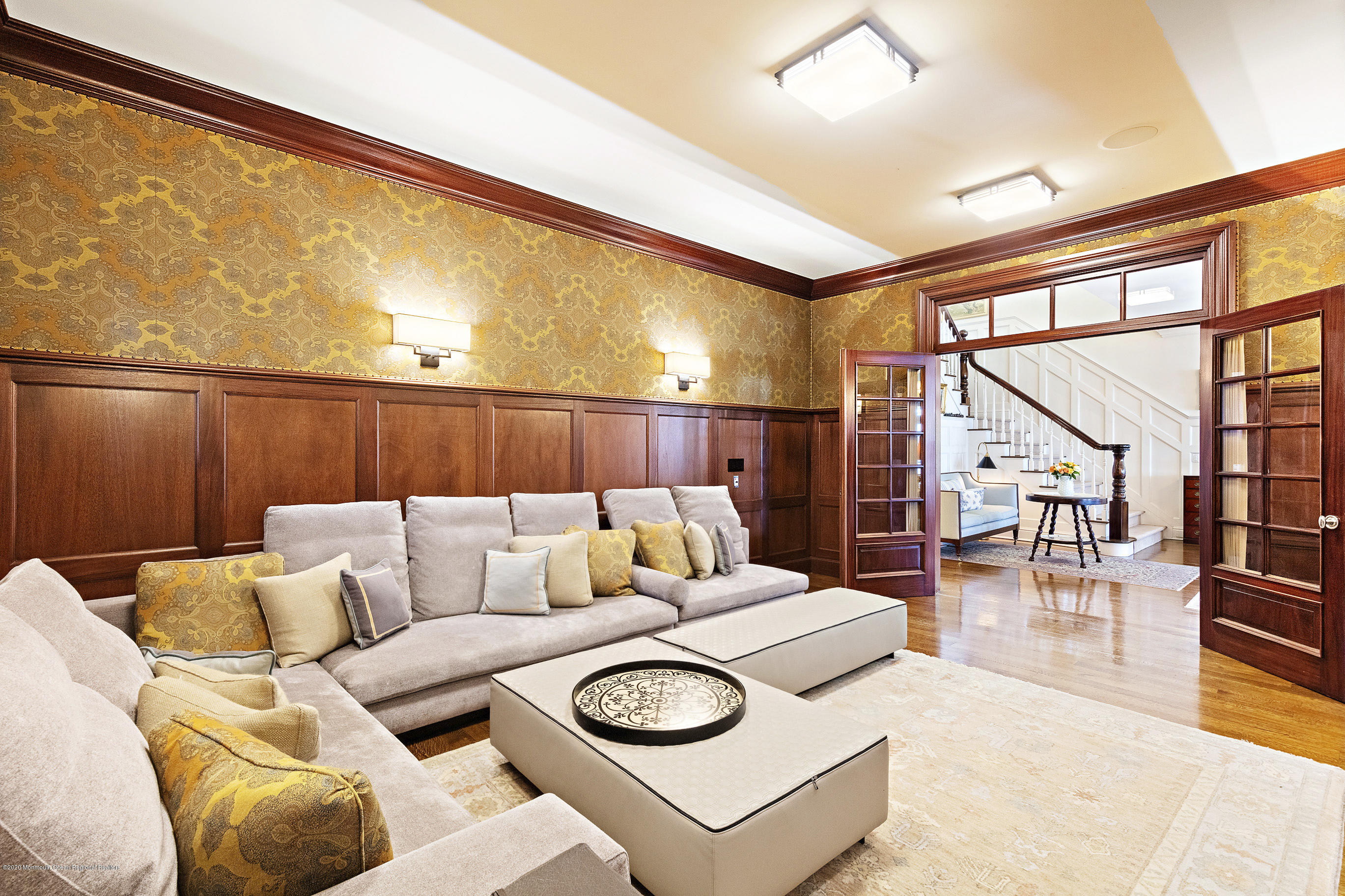 62 River Road Rumson, NJ 07760 - Photo 17 of 54 a living room with furniture and a large window