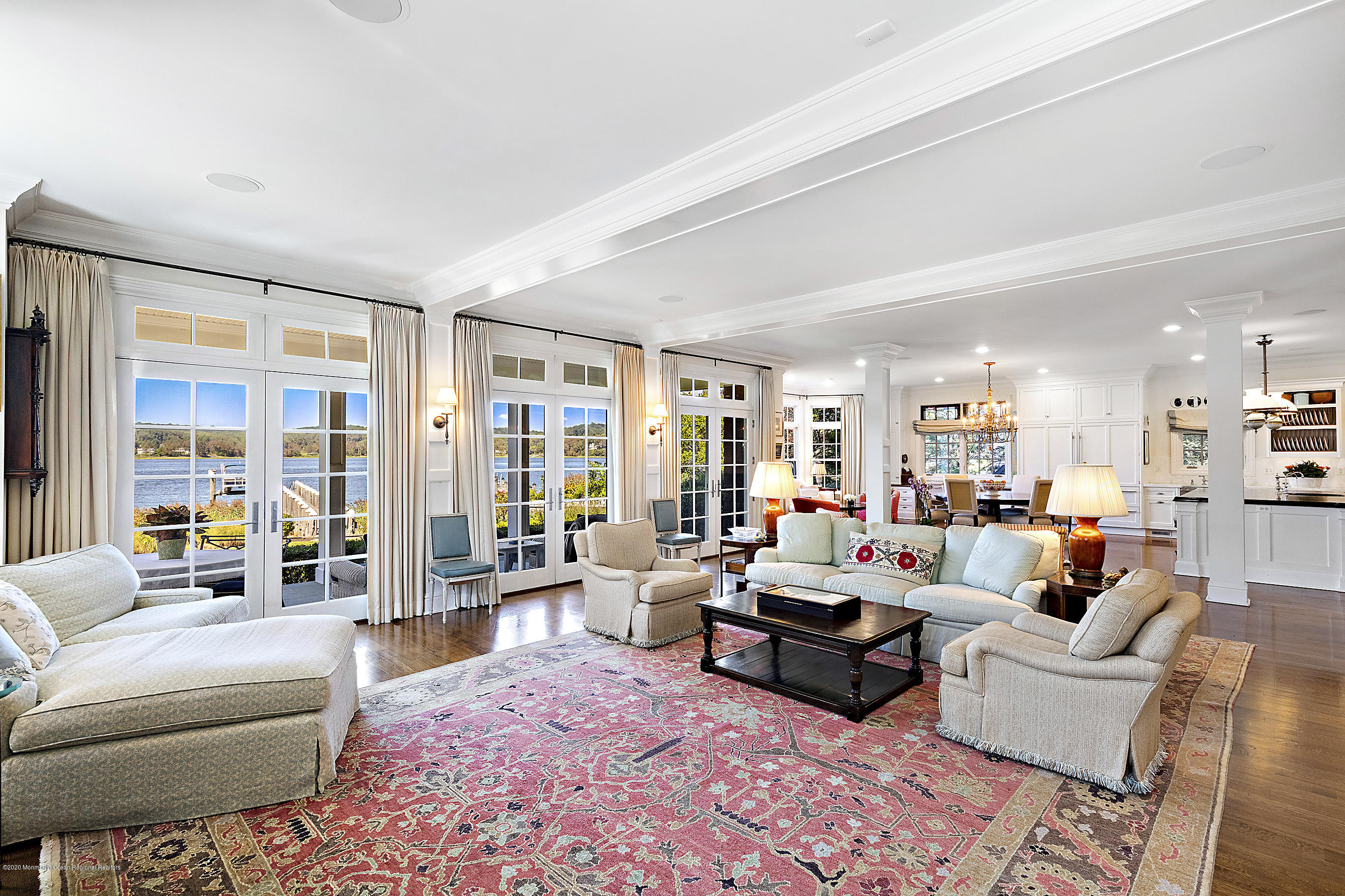 62 River Road Rumson, NJ 07760 - Photo 28 of 54 a living room with furniture or couch and a large window