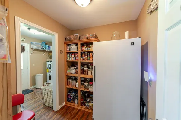 a room with storage and utility