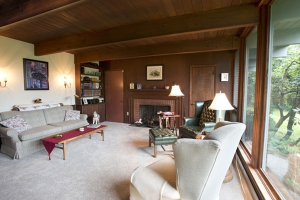 666 Kennedy Road Northampton, MA 01053 - Photo 12 of 30 a living room with furniture and a fireplace