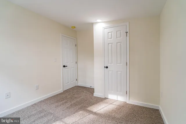 a view of an empty room