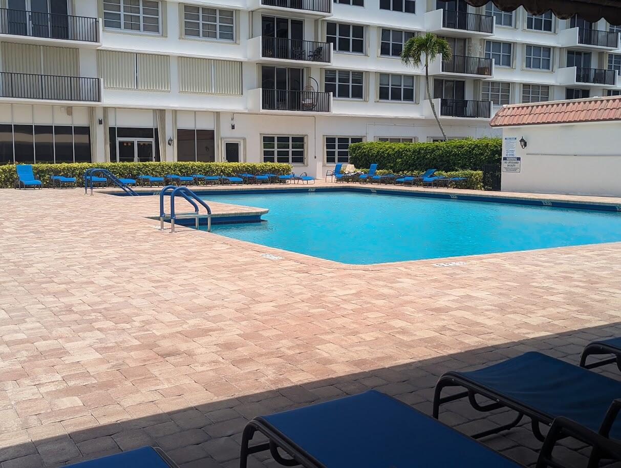 2121 North Ocean Boulevard, Unit 1006E Boca Raton, FL 33431 - Photo 4 of 64 a view of pool with outdoor seating