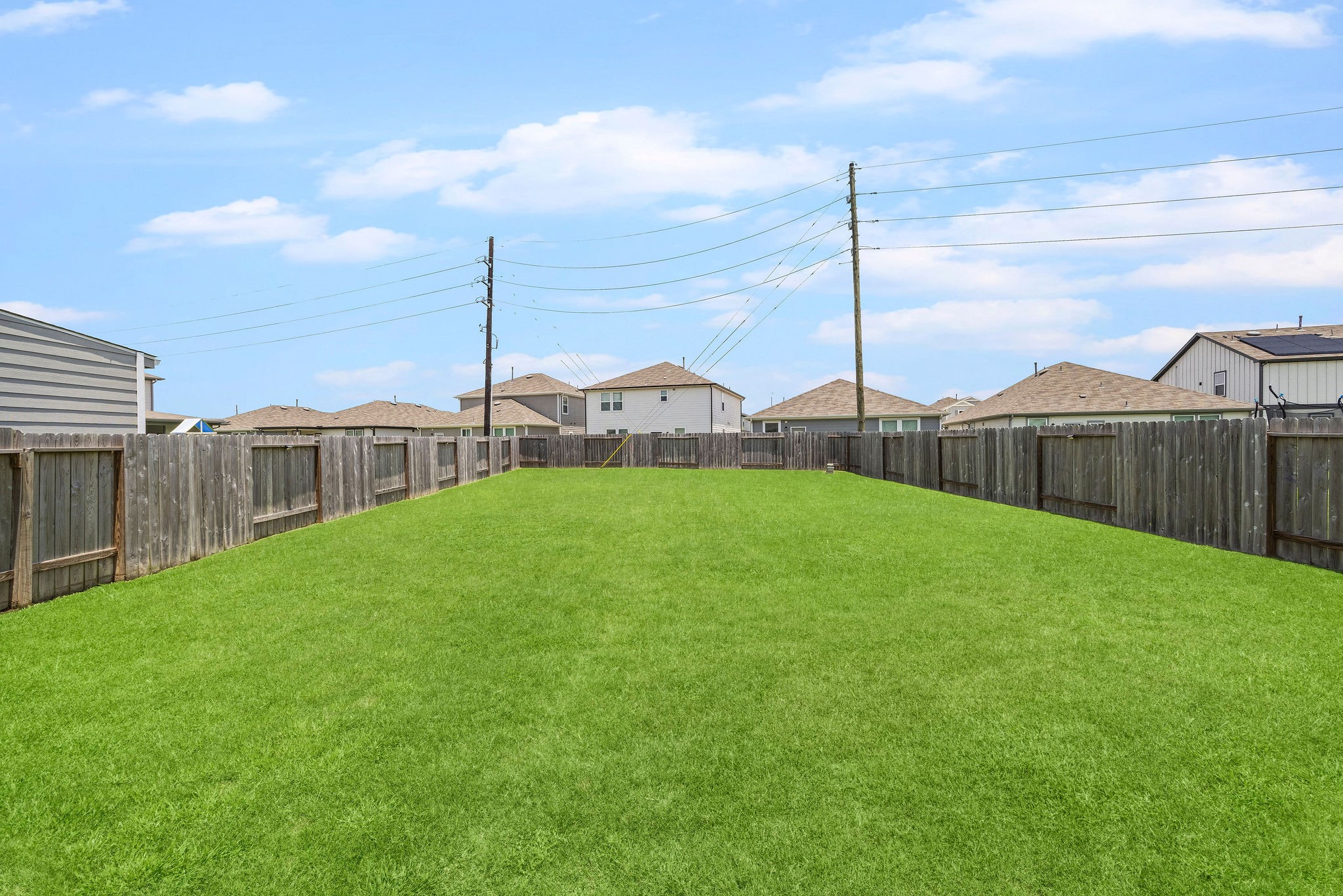 23334 Simmental Road Hockley, TX 77447 - Photo 28 of 38 This backyard is a true MUST-HAVE, offering a pristine blank canvas perfect for bringing your grandest visions for relaxation and outdoor entertaining to life.