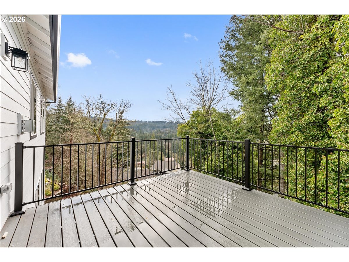 737 Southeast Forest Glen Road Estacada, OR 97023 - Photo 42 of 47 a view of balcony and wooden floor