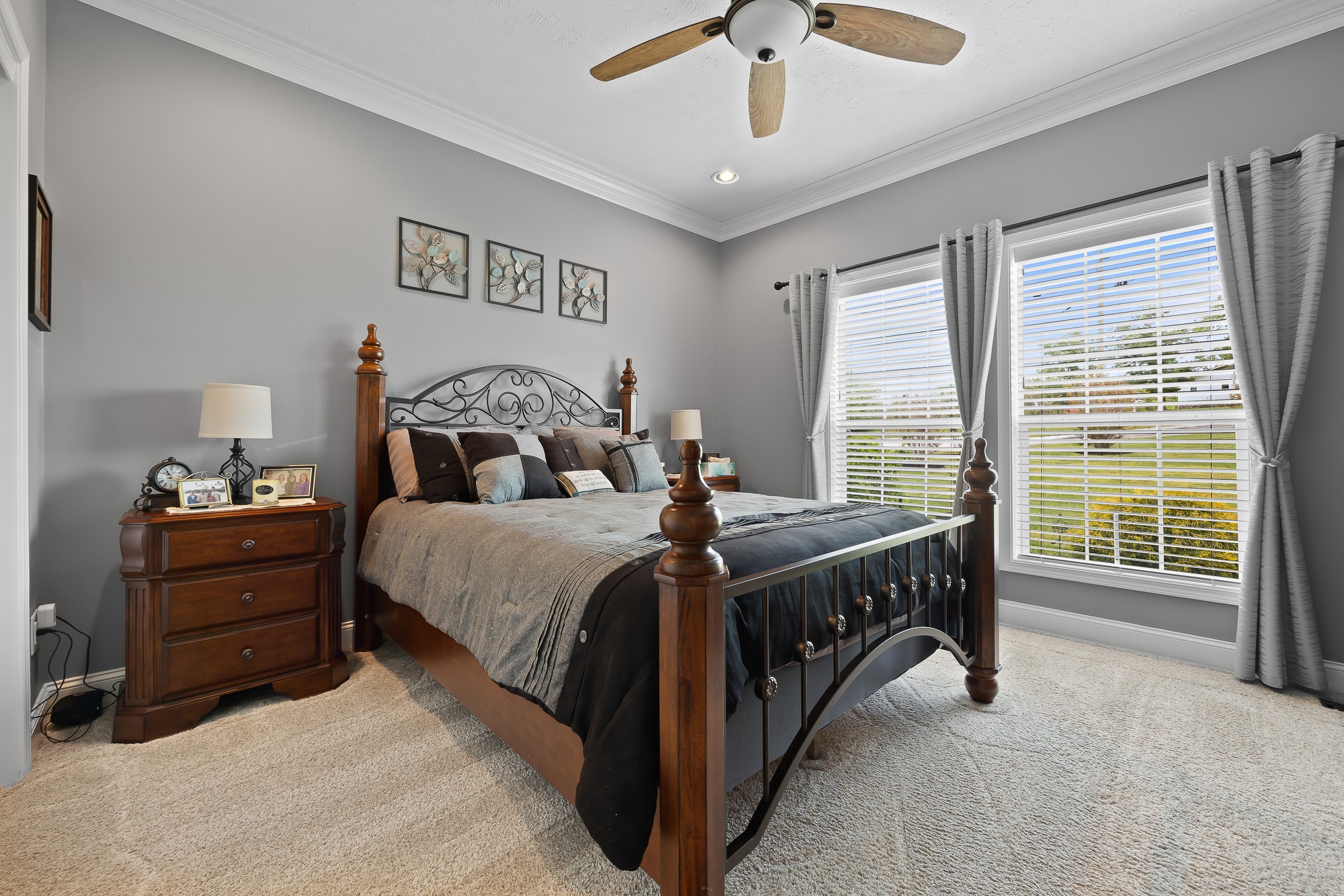 103 Molten Lane Hilham, TN 38568 - Photo 18 of 39 a bed room with a bed and a chandelier