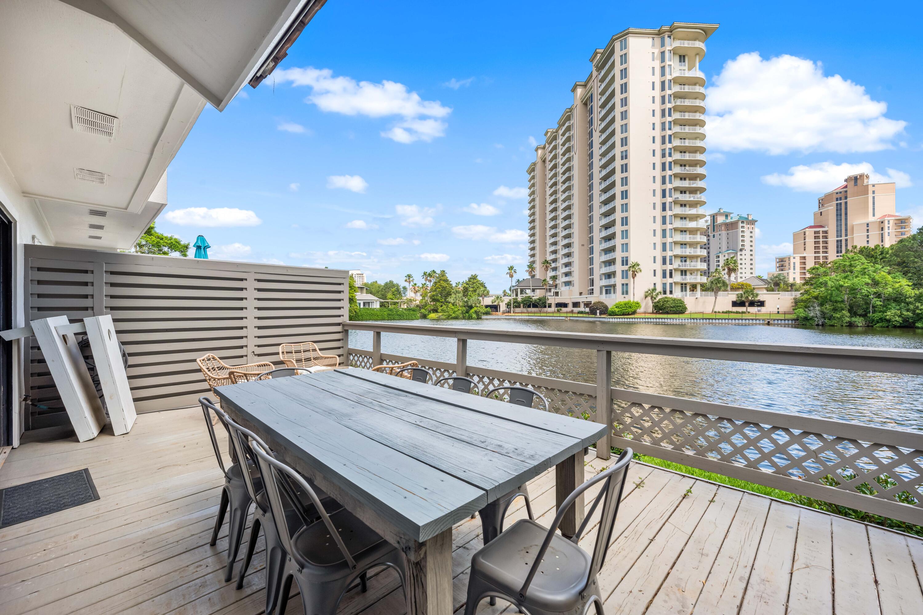 5209 Beachwalk Drive Miramar Beach, FL 32550 - Photo 46 of 50 Beachwalk Villas 5209 deck and table