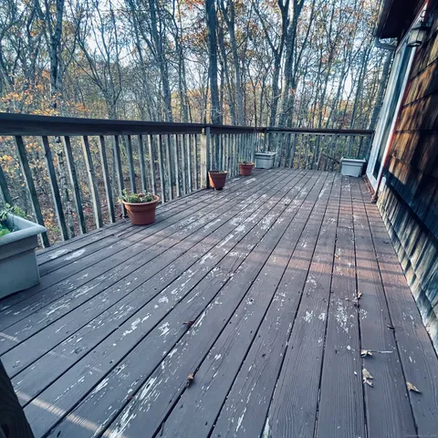 a view of deck with wooden floor and outdoor space