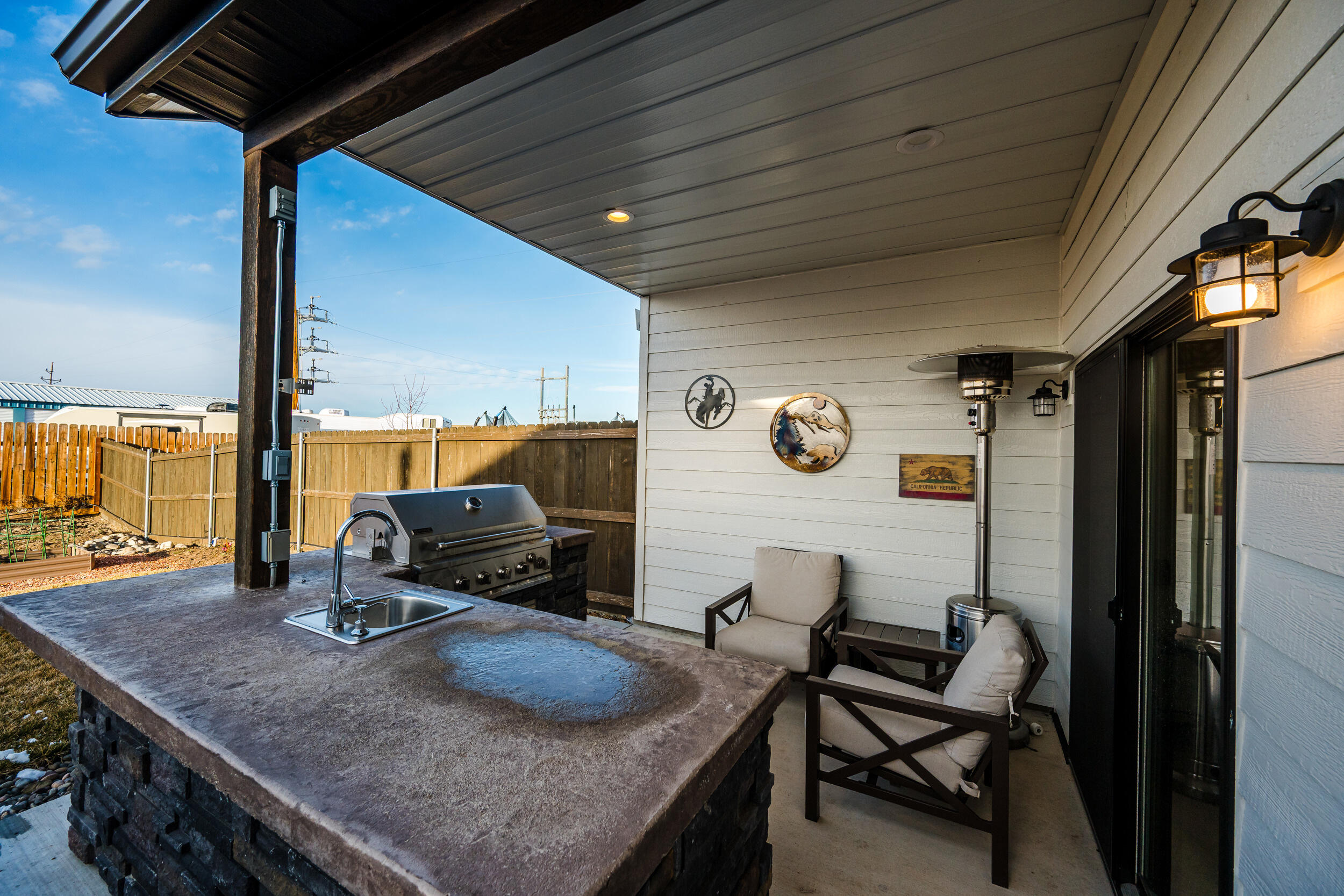 1353 Stoneridge Drive Ranchester, WY 82839 - Photo 35 of 42 Built in BBQ area