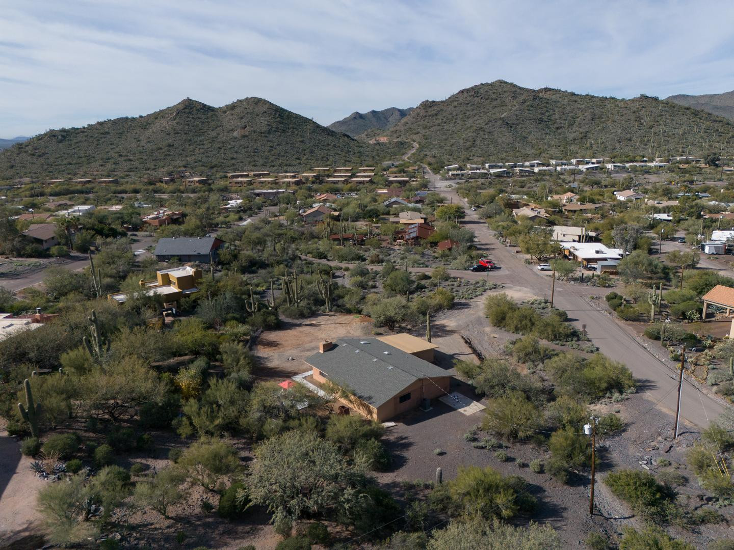 36975 North Sunset Trail Cave Creek, AZ 85331 - Photo 21 of 27 an aerial view of residential house and green space