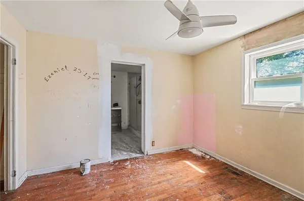 a view of an empty room