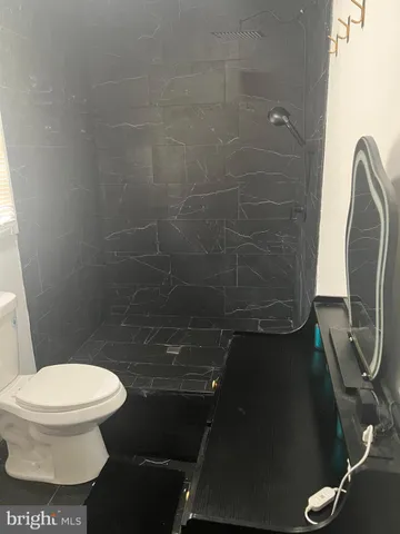 a room with a table and a chair