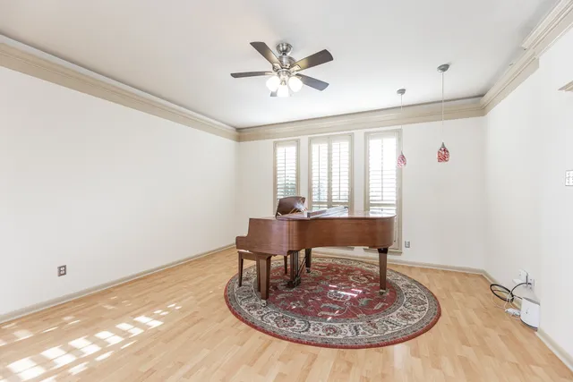 a room with furniture and a window