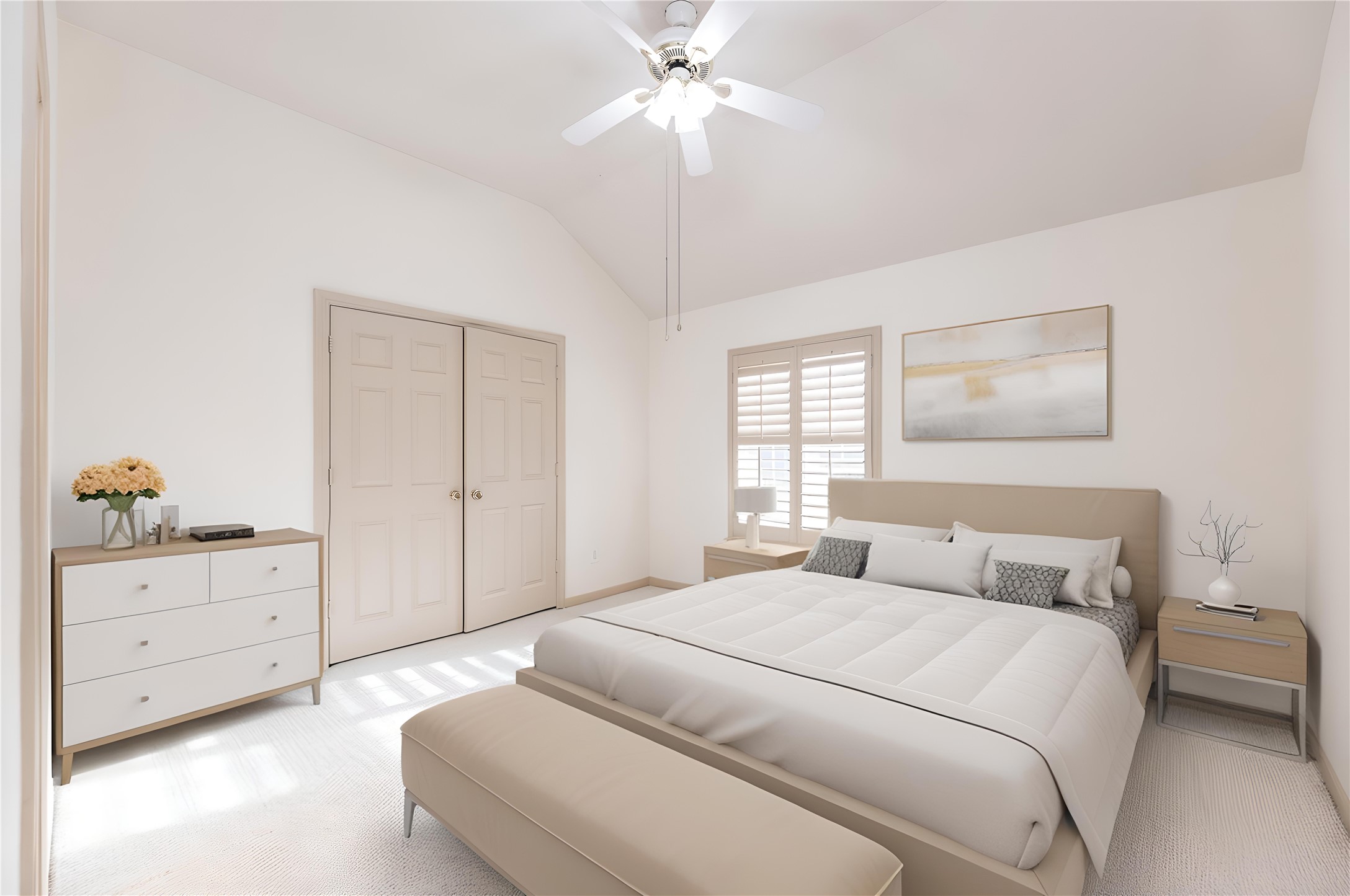 17826 Island Spring Lane Tomball, TX 77377 - Photo 10 of 47 a bedroom with a bed and a chandelier