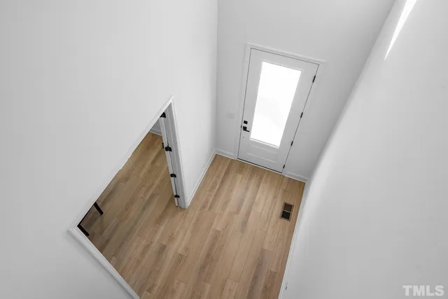 a front view of a house with windows