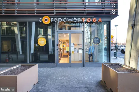 a view of an outdoor space and a front door