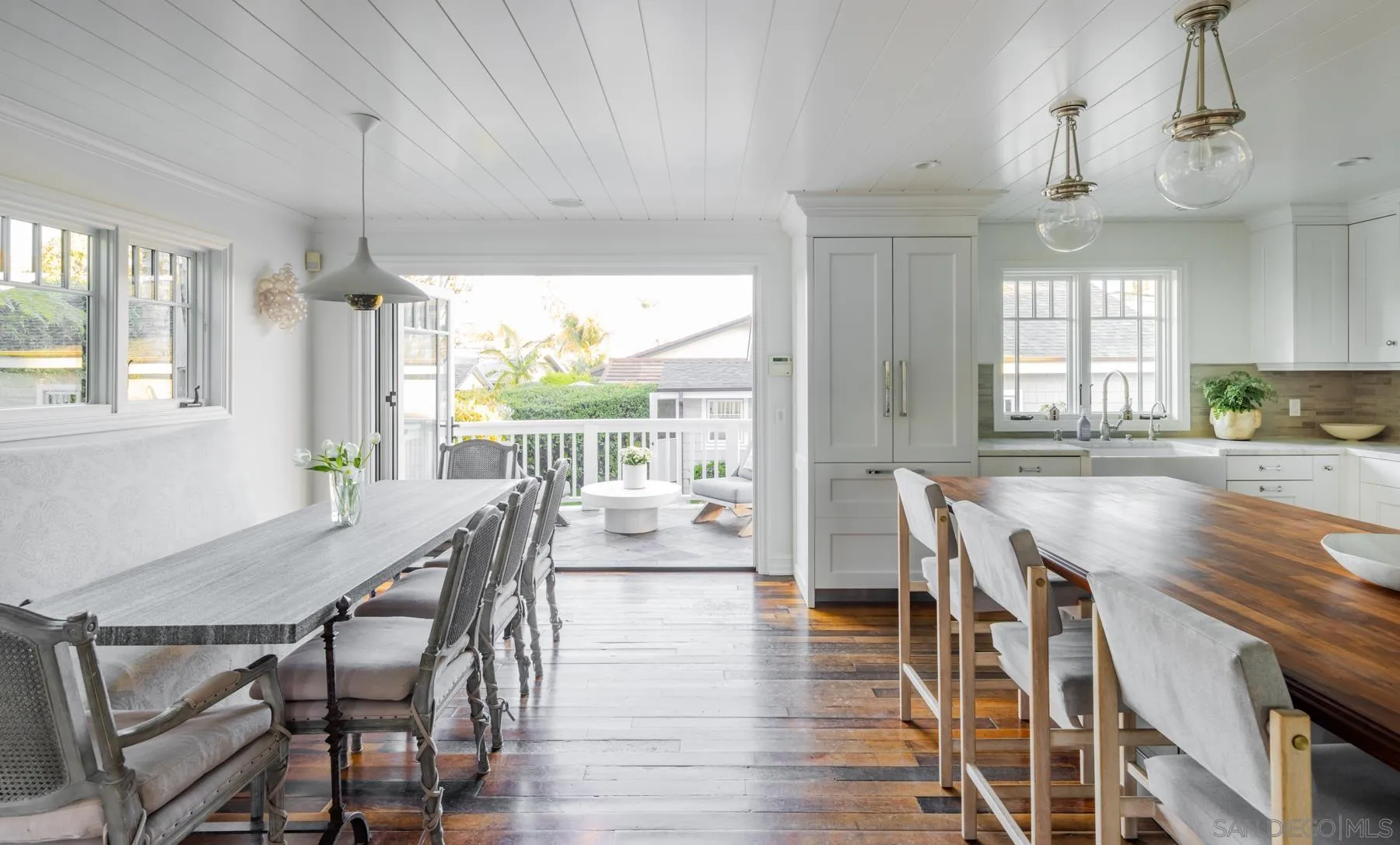 219 27th Street Del Mar, CA 92014 - Photo 16 of 47 a view of a dining room with furniture window and outside view
