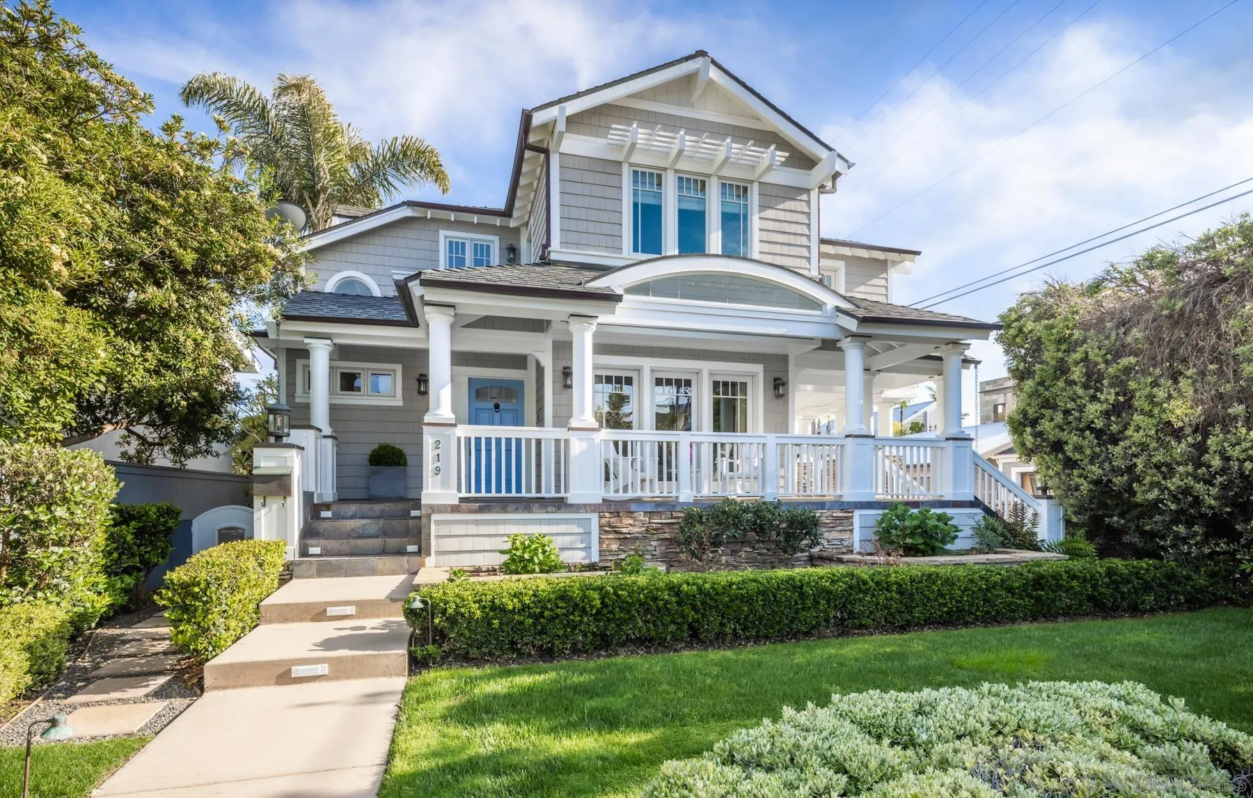 219 27th Street Del Mar, CA 92014 - Photo 2 of 47 a front view of a house with a yard