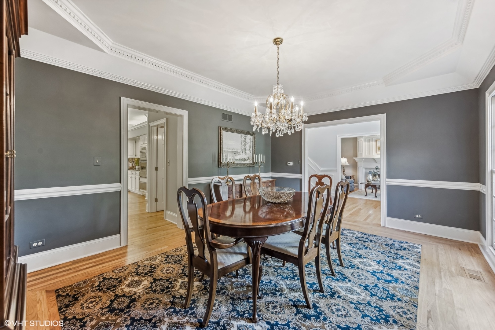 437 Stagecoach Run Glen Ellyn, IL 60137 - Photo 6 of 45 a view of a dining room with furniture and chandelier