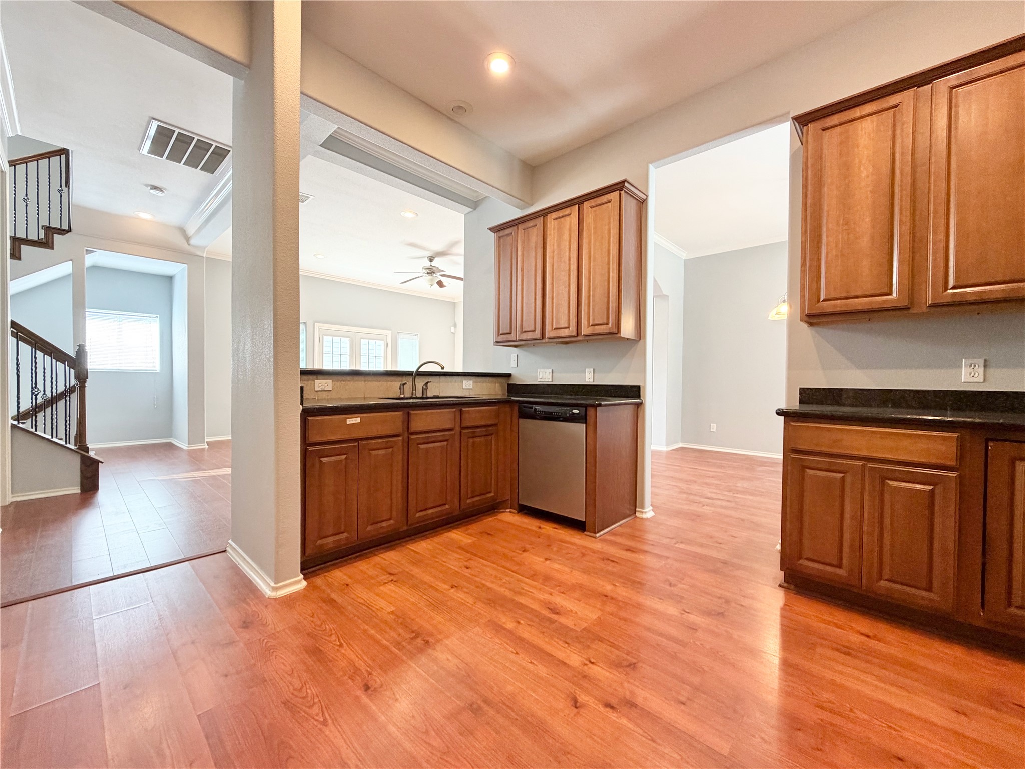 1608 Holman Street Houston, TX 77004 - Photo 18 of 43 Kitchen opens up to living and dining areas
