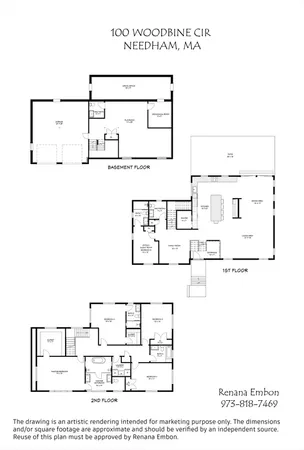 $2,650,000 | 100 Woodbine Circle, Needham, MA 02494