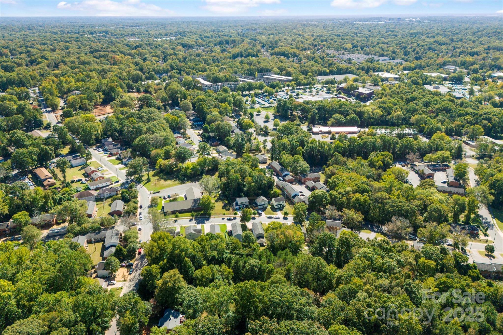 3444 Marvin Road Charlotte, NC 28211 - Photo 32 of 34 an aerial view of a houses with a yard