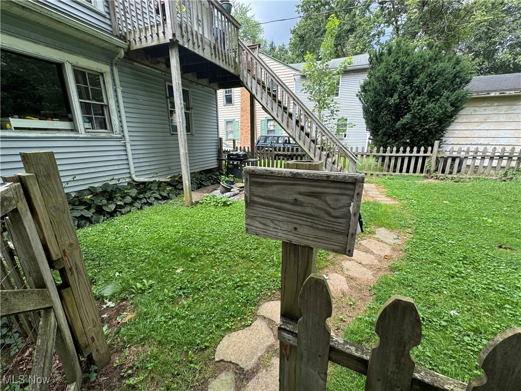 1920 South River Road Zanesville, OH 43701 - Photo 14 of 21 View of yard featuring a wooden deck