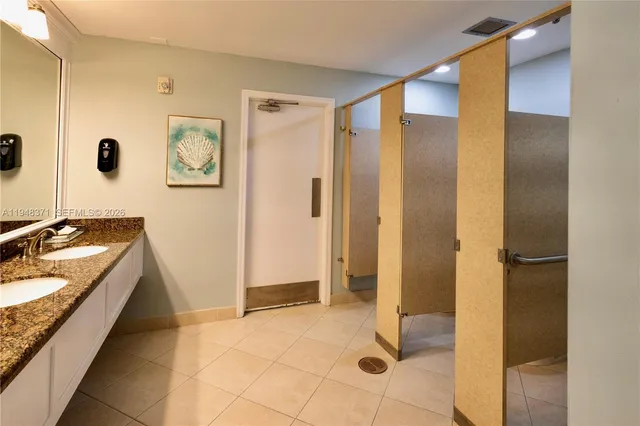 a room with a table and chairs