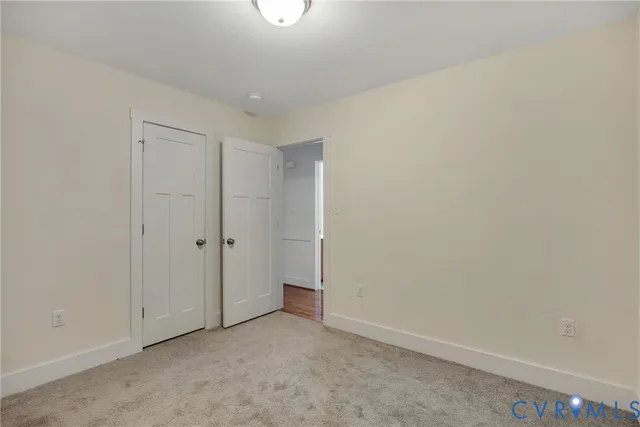 a view of an empty room