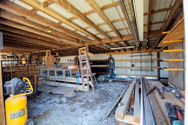 a view of storage and utility room