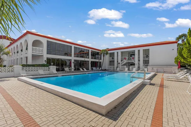 a view of a swimming pool