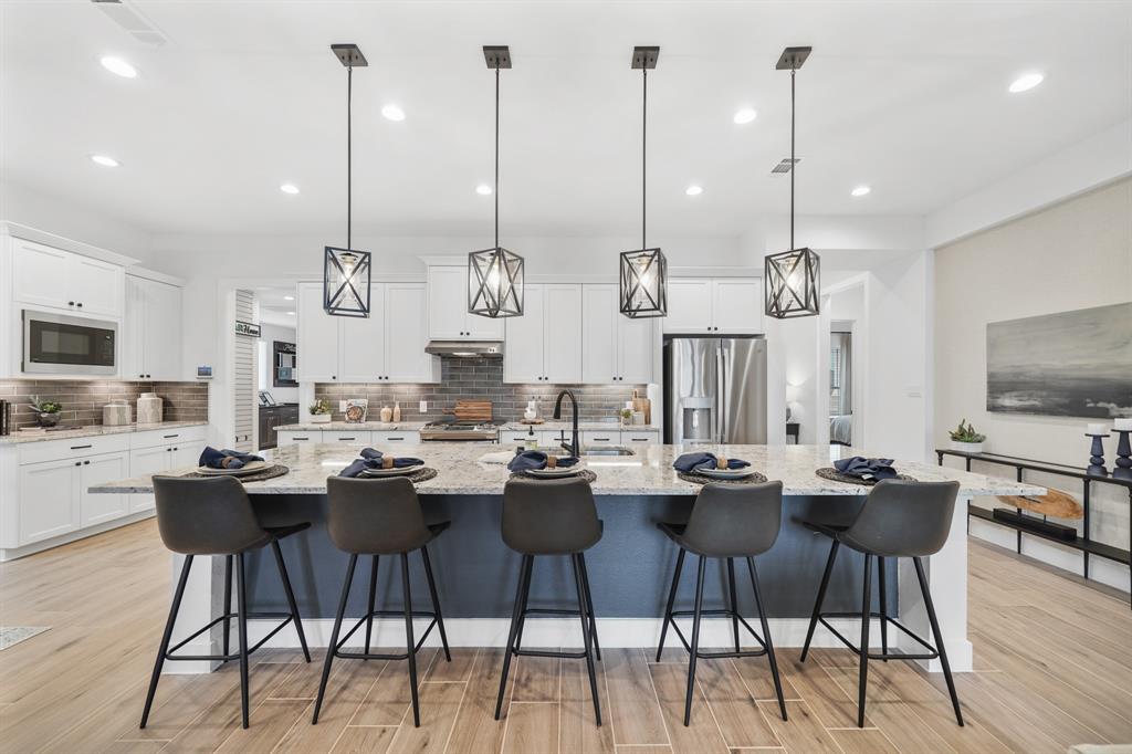 a view of a dining area with furniture