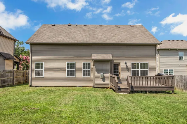 a house view with a garden space
