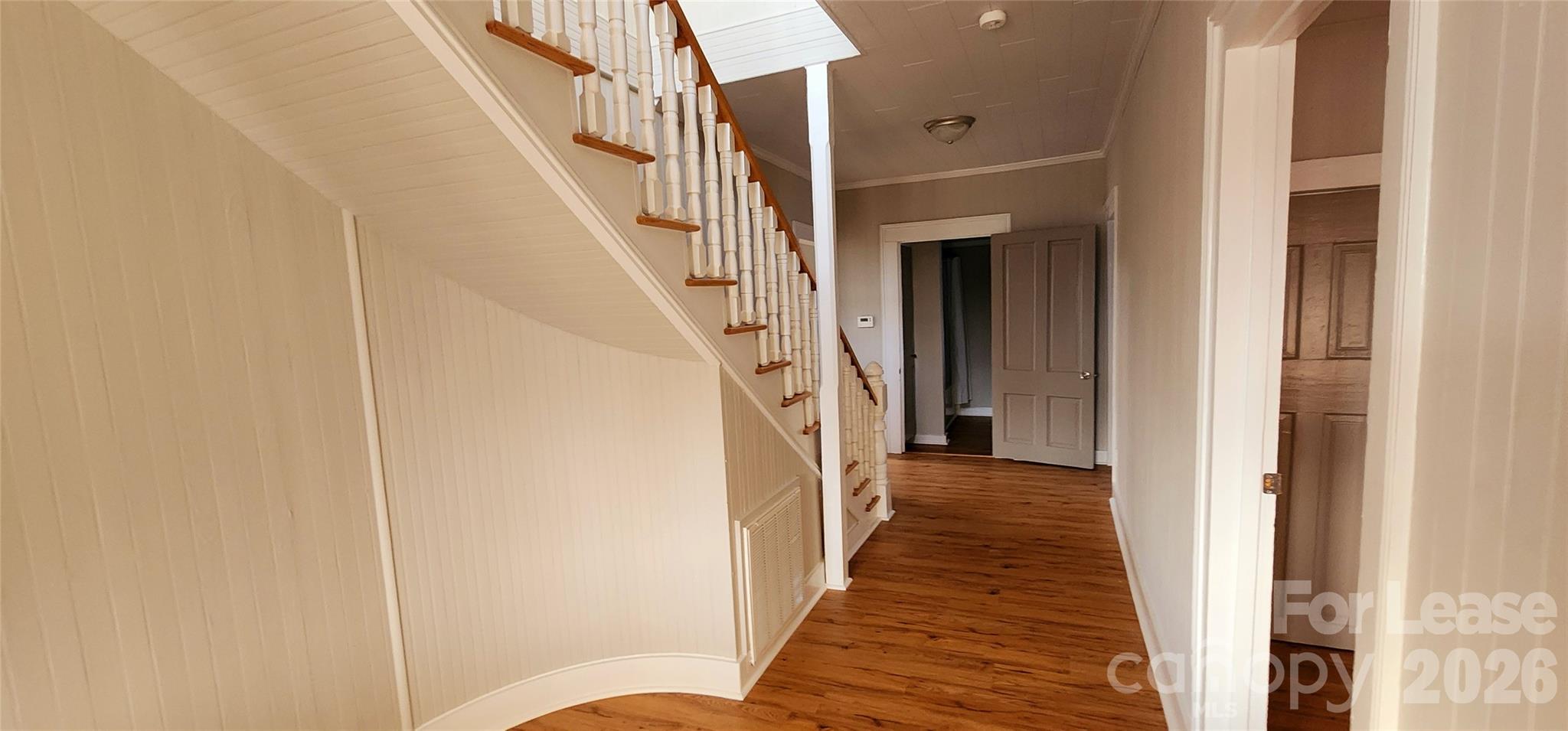359 Flat Rock Road Lawndale, NC 28090 - Photo 13 of 19 a view of a hallway with wooden floor and entryway