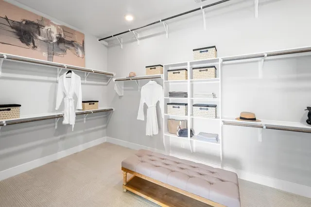 a view of a walk in closet