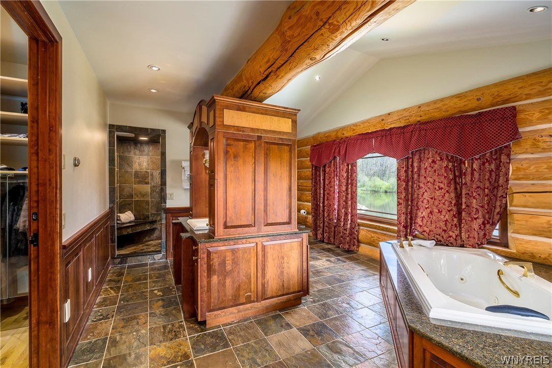 11522 Bixby Hill Road Freedom, NY 14009 - Photo 23 of 50 Master bathroom with jacuzzi tub and walk in showe
