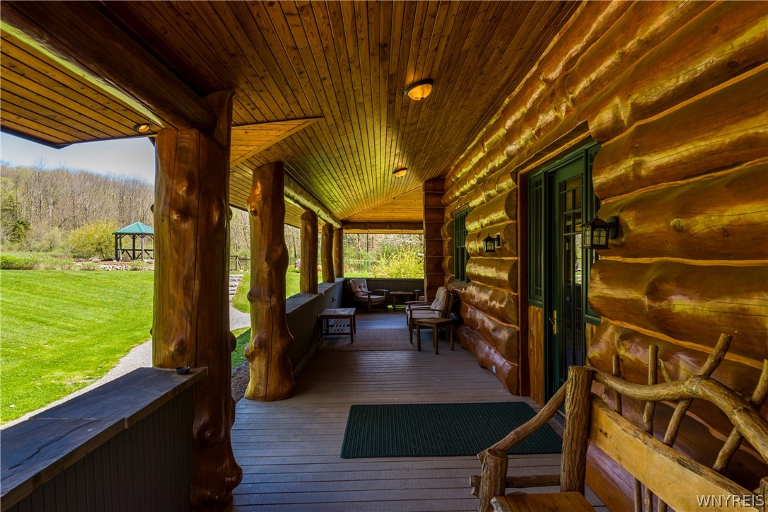 11522 Bixby Hill Road Freedom, NY 14009 - Photo 29 of 50 Back wrap around porch