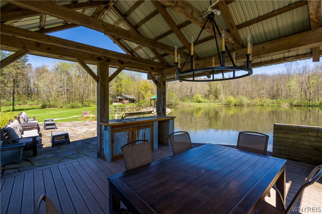 11522 Bixby Hill Road Freedom, NY 14009 - Photo 33 of 50 Pond deck dining area