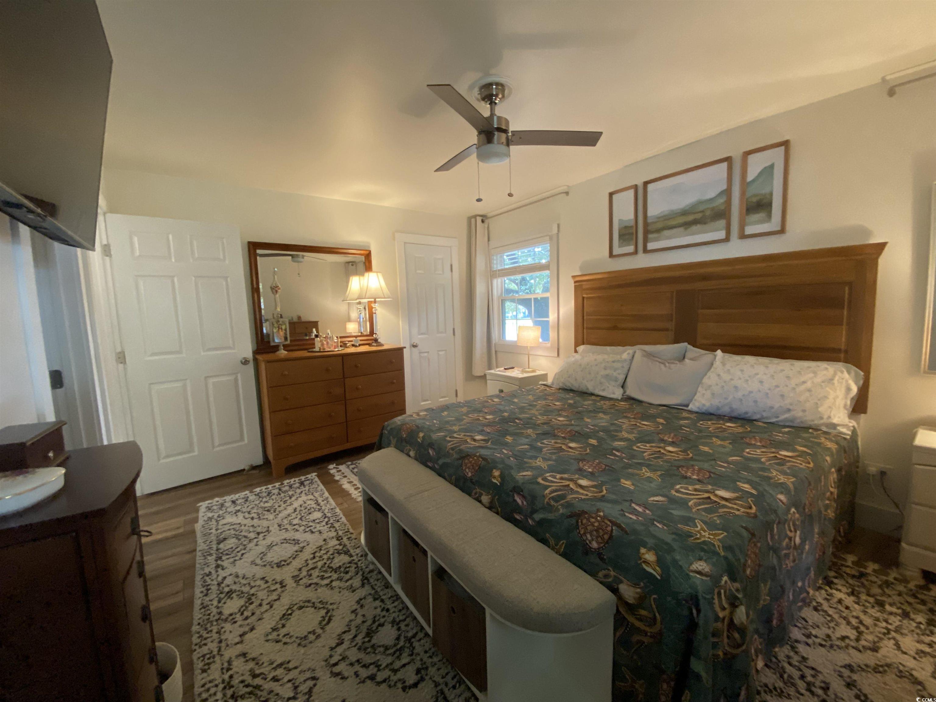 2593 Long Ave Extension Conway, SC 29526 - Photo 32 of 40 Bedroom with wood finished floors and ceiling fan