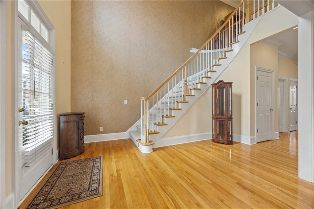 4727 Ivy Ridge Drive Southeast Atlanta, GA 30339 - Photo 3 of 35 a view of entryway and hall with wooden floor