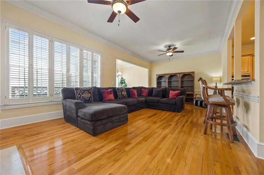 4727 Ivy Ridge Drive Southeast Atlanta, GA 30339 - Photo 8 of 35 a living room with furniture and a large window