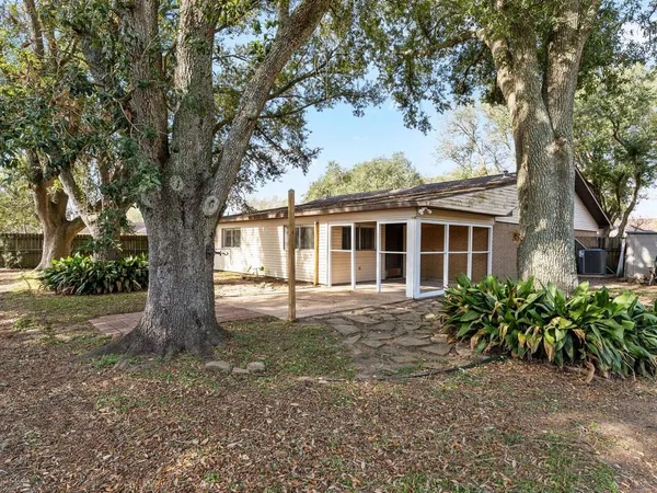 a view of a house with garden