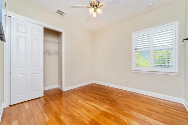 a view of a yard in front of a house