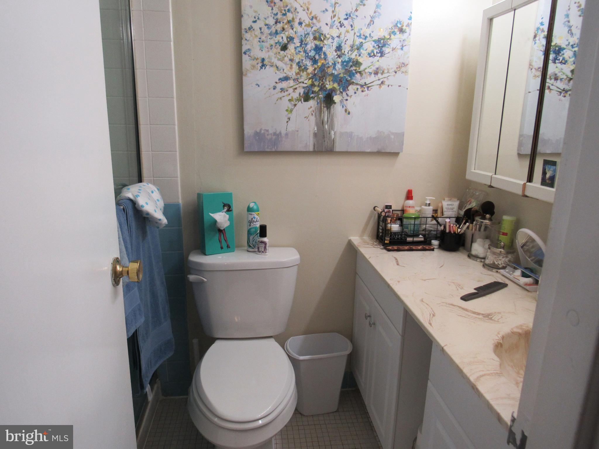 4000 Gypsy Lane, Unit 622F1 Philadelphia, PA 19129 - Photo 25 of 45 a bathroom with a toilet sink and mirror