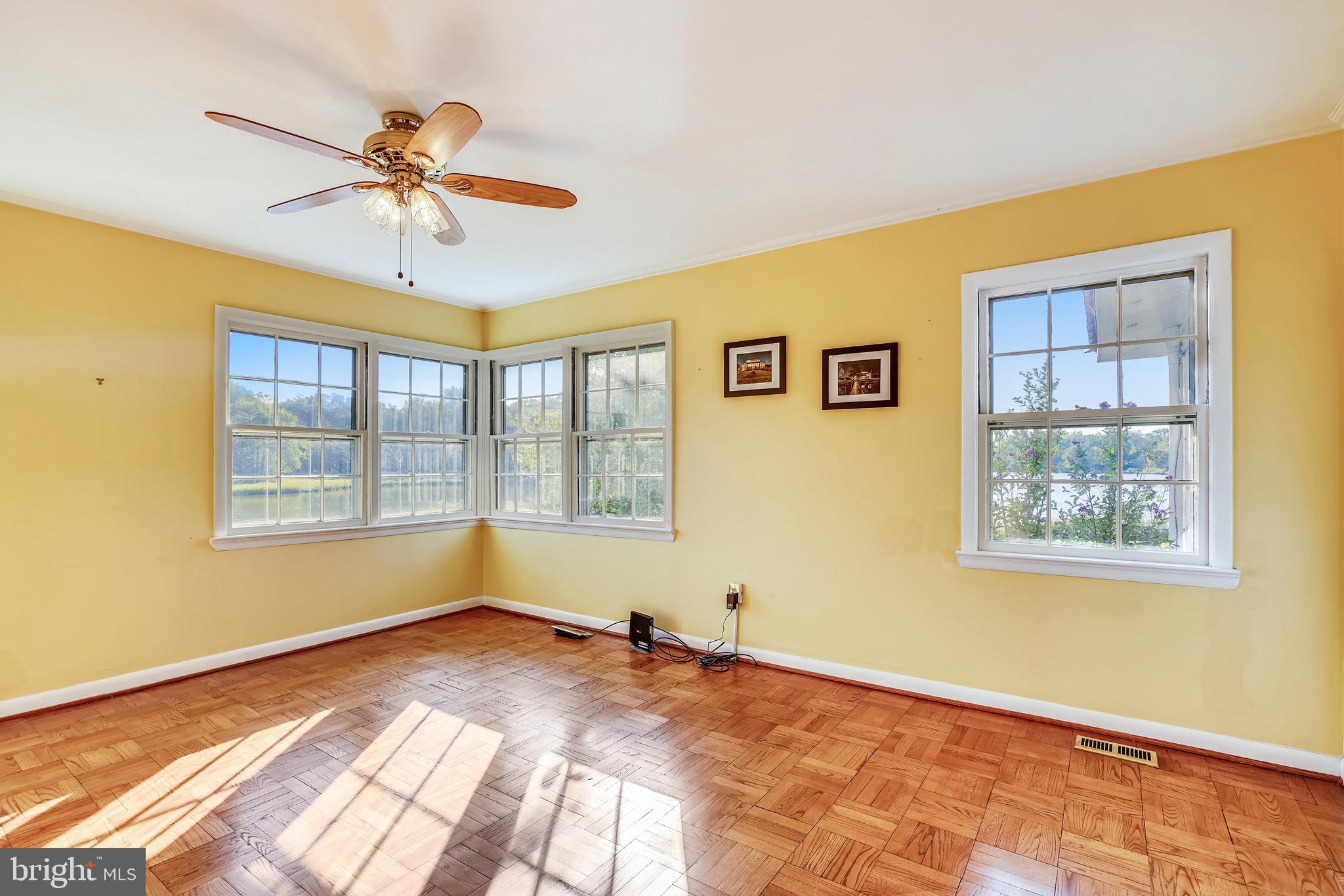5905 Deale Beach Road Deale, MD 20751 - Photo 18 of 33 Second Bedroom with amazing corner windows