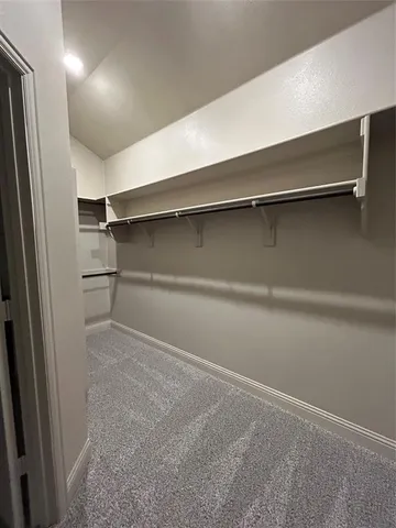 an empty room with closet