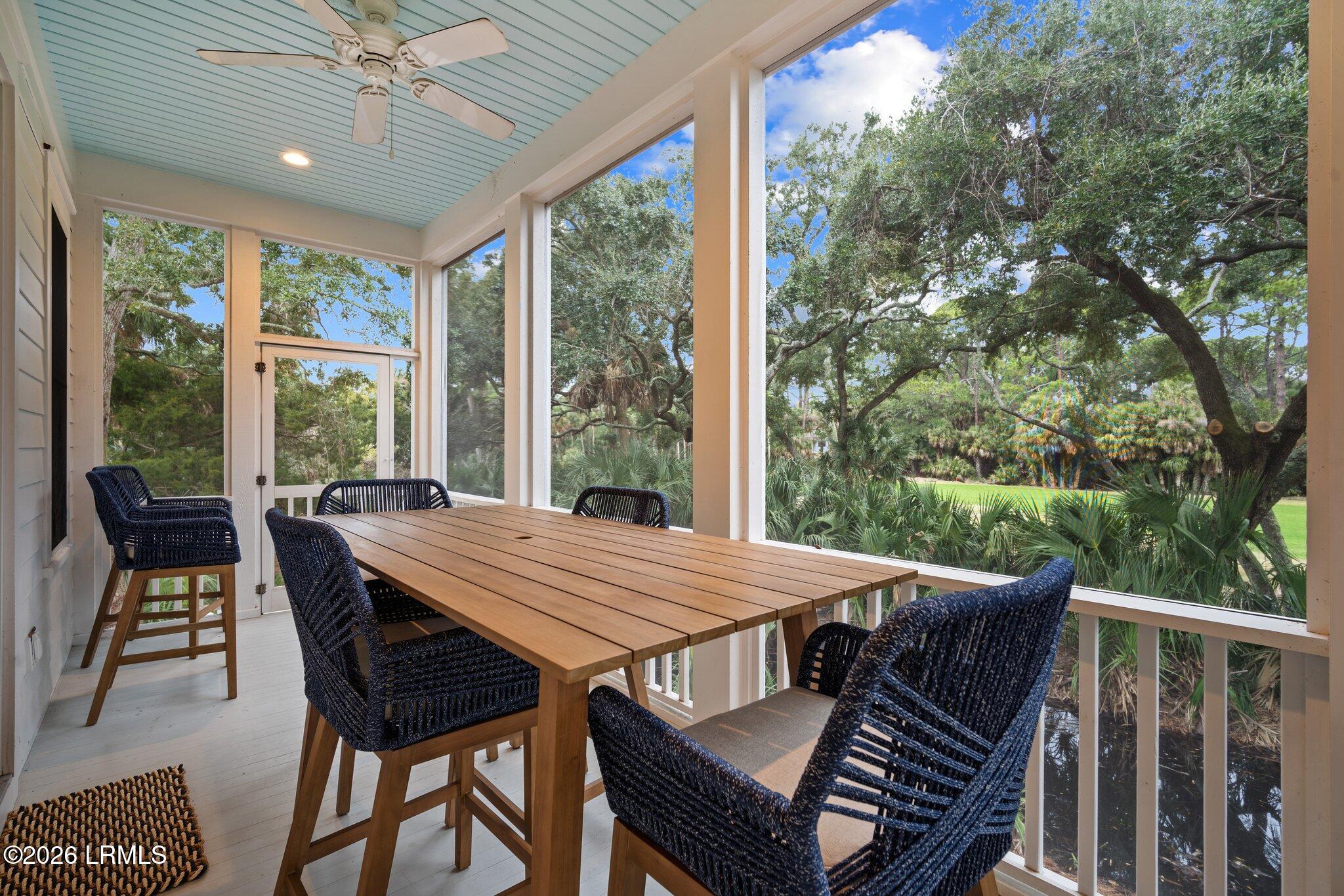 634 Dolphin Road Fripp Island, SC 29920 - Photo 30 of 35 Screen porch