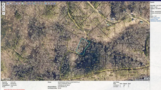 a view of an ocean with a yard