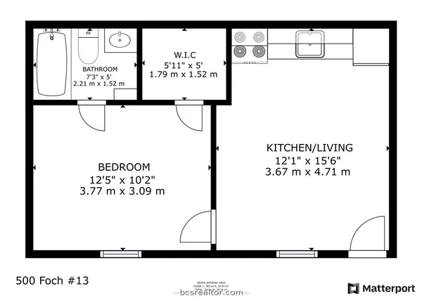 $725 | 500 Foch Street, Unit 13, Bryan, TX 77801