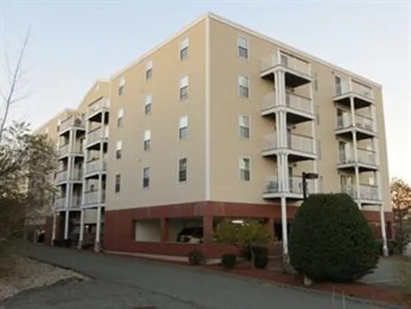 a front view of a building