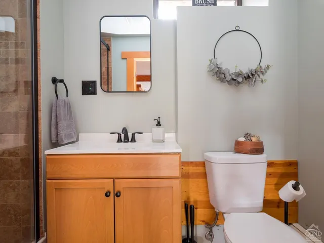 a view of house and mountains